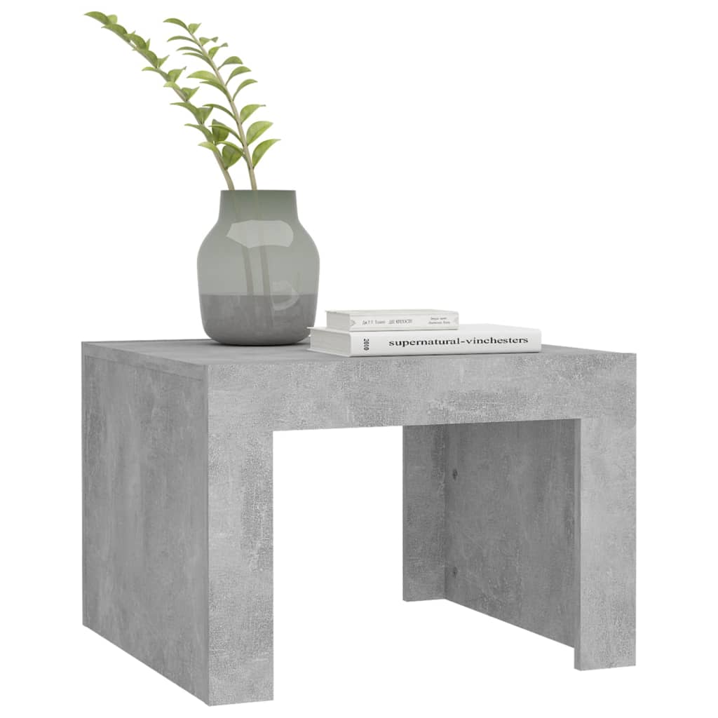 vidaXL Măsuță de cafea, gri beton, 50x50x35 cm, lemn prelucrat vidaXL Măsuță de cafea, gri beton, 50x50x35 cm, lemn prelucrat