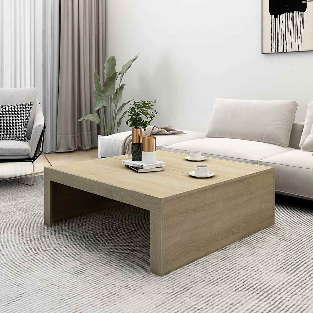vidaXL Măsuță de cafea, stejar sonoma, 100x100x35 cm, lemn prelucrat vidaXL Măsuță de cafea, stejar sonoma, 100x100x35 cm, lemn prelucrat