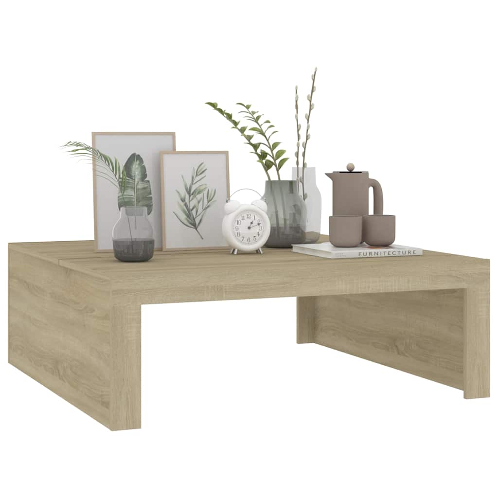vidaXL Măsuță de cafea, stejar sonoma, 100x100x35 cm, lemn prelucrat vidaXL Măsuță de cafea, stejar sonoma, 100x100x35 cm, lemn prelucrat
