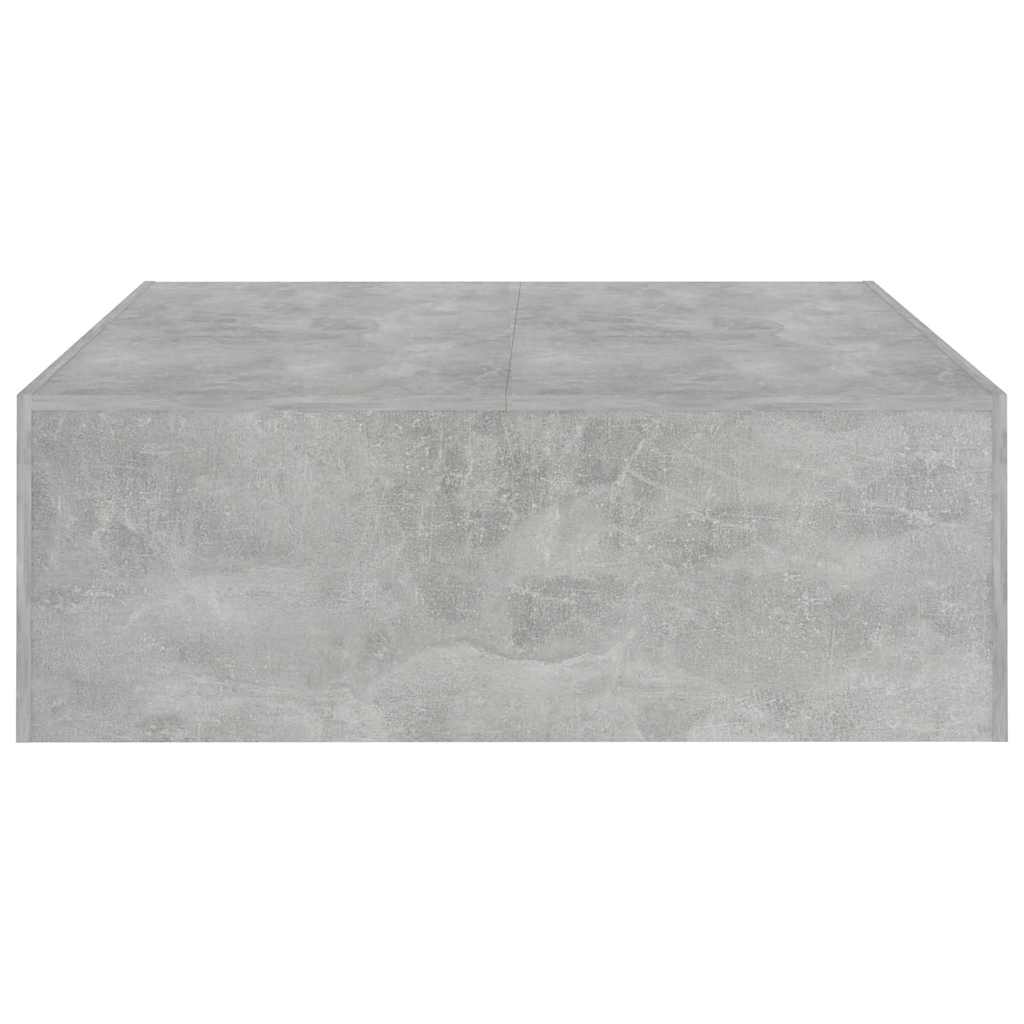 vidaXL Măsuță de cafea, gri beton, 100x100x35 cm, lemn prelucrat vidaXL Măsuță de cafea, gri beton, 100x100x35 cm, lemn prelucrat
