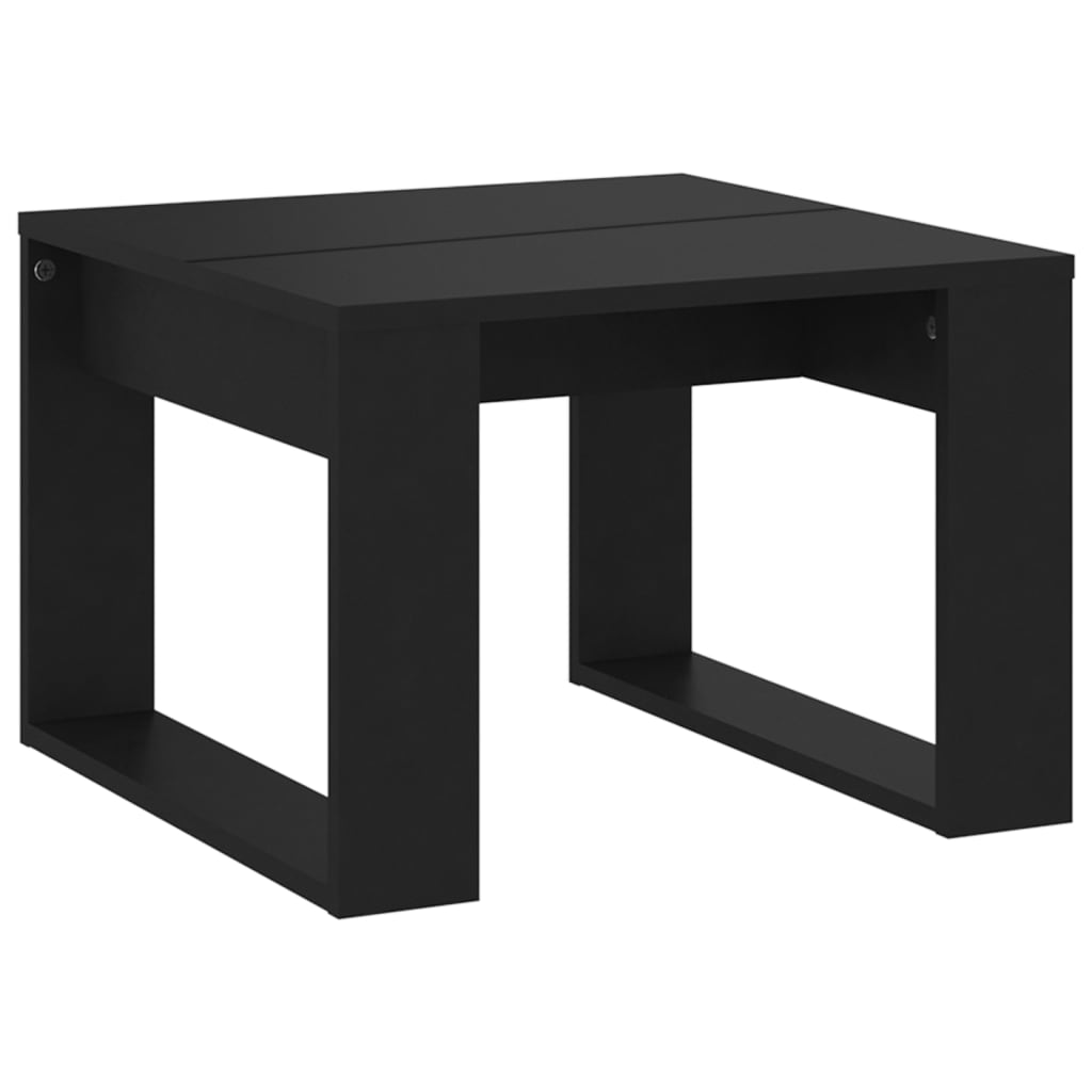 vidaXL Masă laterală, negru, 50x50x35 cm, PAL vidaXL Masă laterală, negru, 50x50x35 cm, PAL
