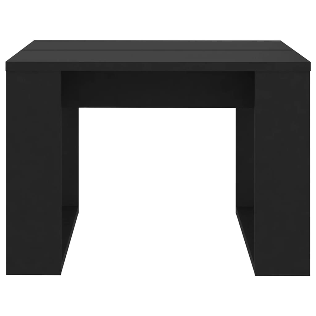 vidaXL Masă laterală, negru, 50x50x35 cm, PAL vidaXL Masă laterală, negru, 50x50x35 cm, PAL