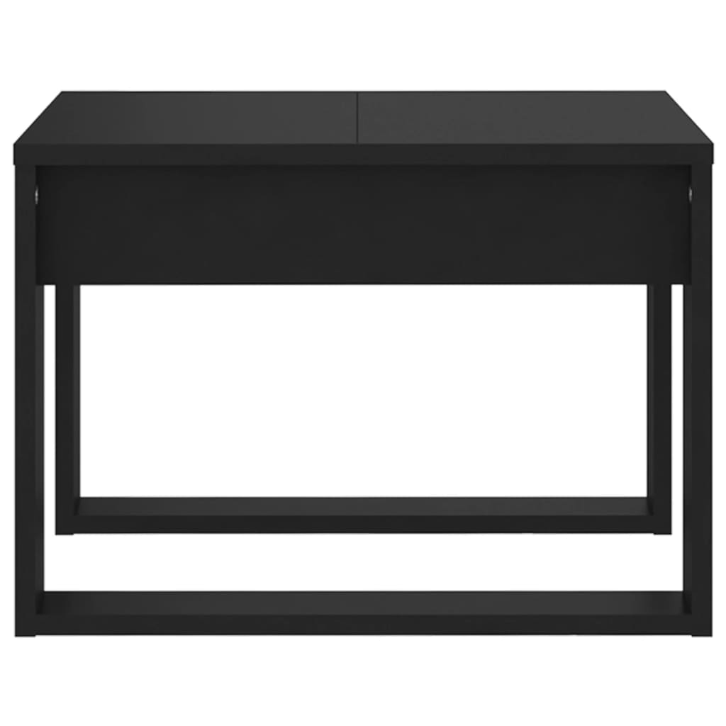 vidaXL Masă laterală, negru, 50x50x35 cm, PAL vidaXL Masă laterală, negru, 50x50x35 cm, PAL