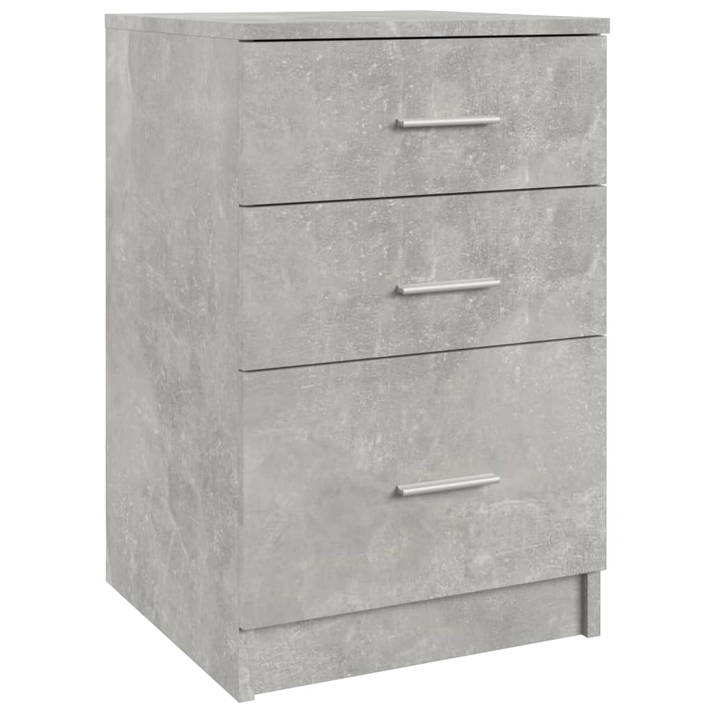 vidaXL Noptieră, gri beton, 40x40x63 cm, lemn compozit