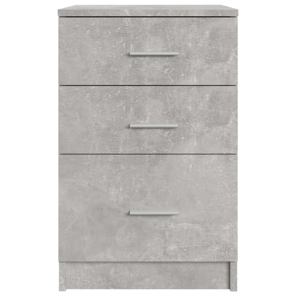vidaXL Noptieră, gri beton, 40x40x63 cm, lemn compozit