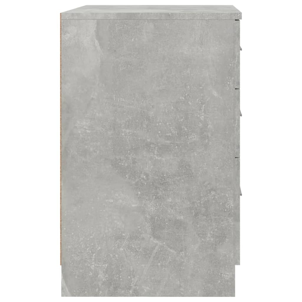 vidaXL Noptieră, gri beton, 40x40x63 cm, lemn compozit