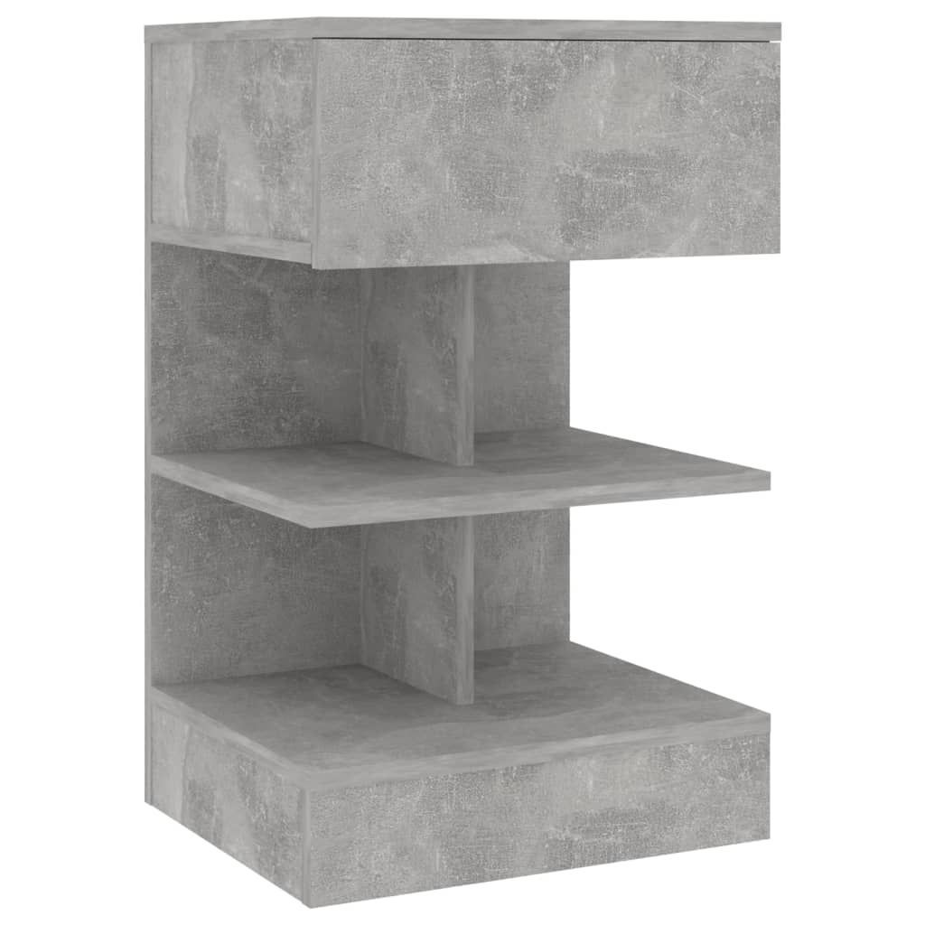 vidaXL Noptiere, 2 buc., gri beton, 40x35x65 cm vidaXL Noptiere, 2 buc., gri beton, 40x35x65 cm