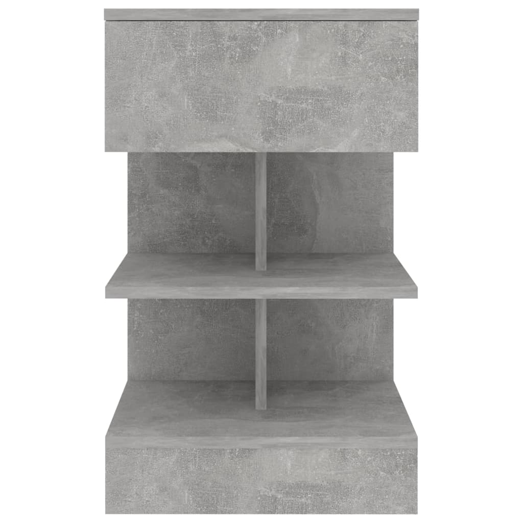 vidaXL Noptiere, 2 buc., gri beton, 40x35x65 cm vidaXL Noptiere, 2 buc., gri beton, 40x35x65 cm