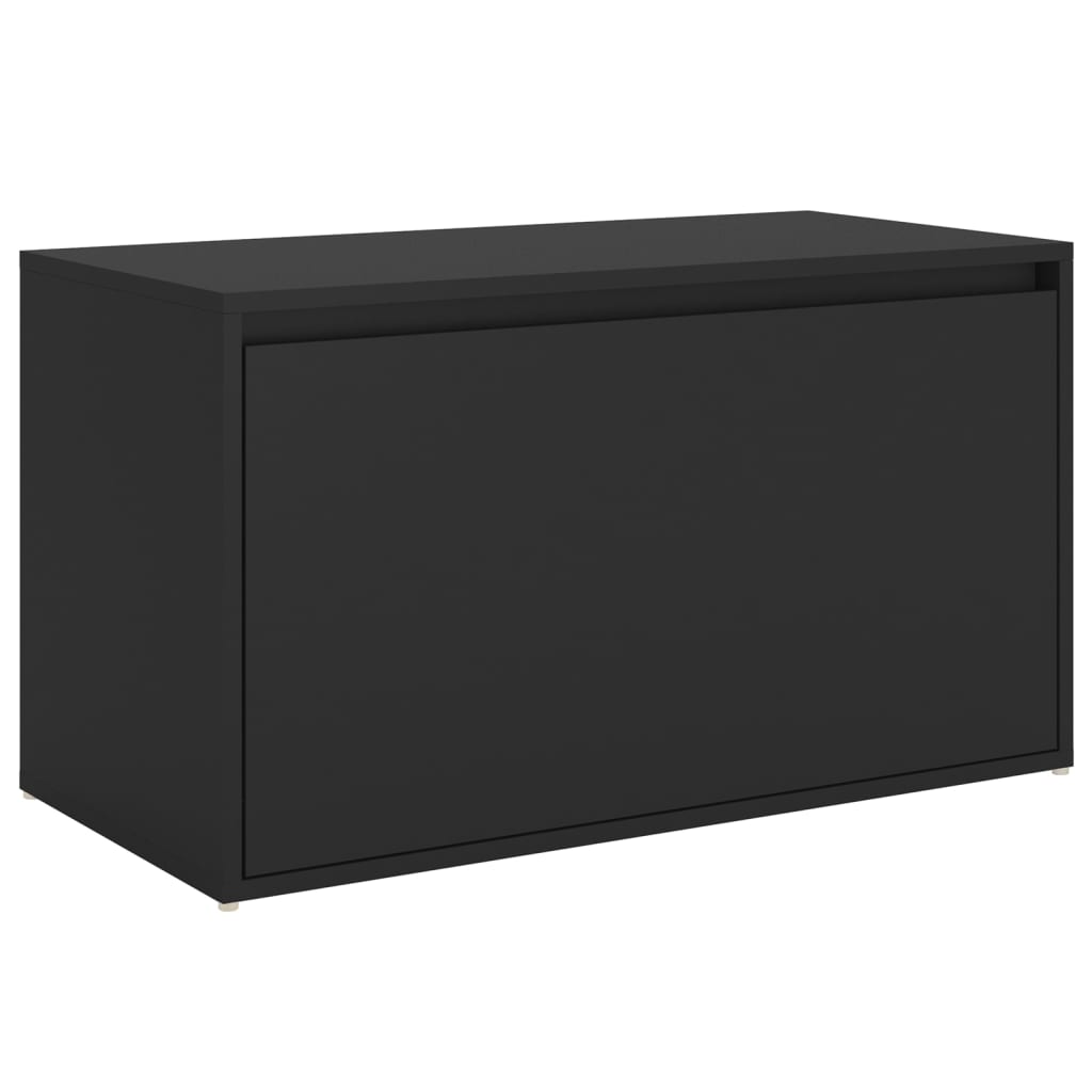 vidaXL Bancă de hol, negru, 80x40x45 cm, PAL vidaXL Bancă de hol, negru, 80x40x45 cm, PAL