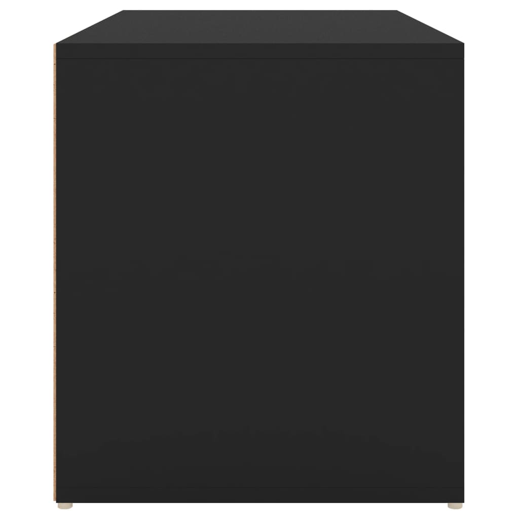 vidaXL Bancă de hol, negru, 80x40x45 cm, PAL vidaXL Bancă de hol, negru, 80x40x45 cm, PAL