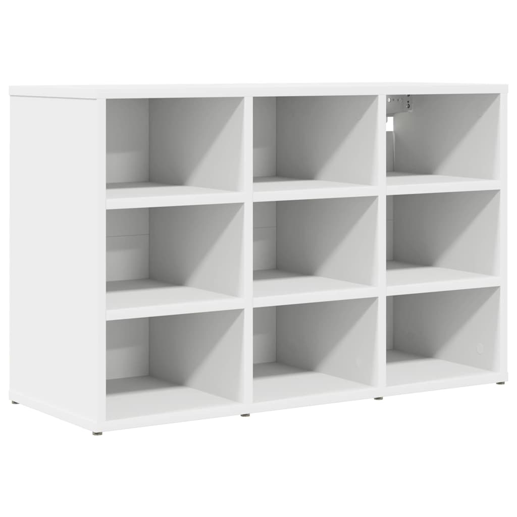 vidaXL Dulap pentru pantofi cu raft Alb 103x30x51 cm Lemn compozit vidaXL Dulap pentru pantofi cu raft Alb 103x30x51 cm Lemn compozit