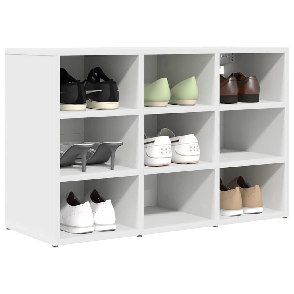 vidaXL Dulap pentru pantofi cu raft Alb 103x30x51 cm Lemn compozit vidaXL Dulap pentru pantofi cu raft Alb 103x30x51 cm Lemn compozit