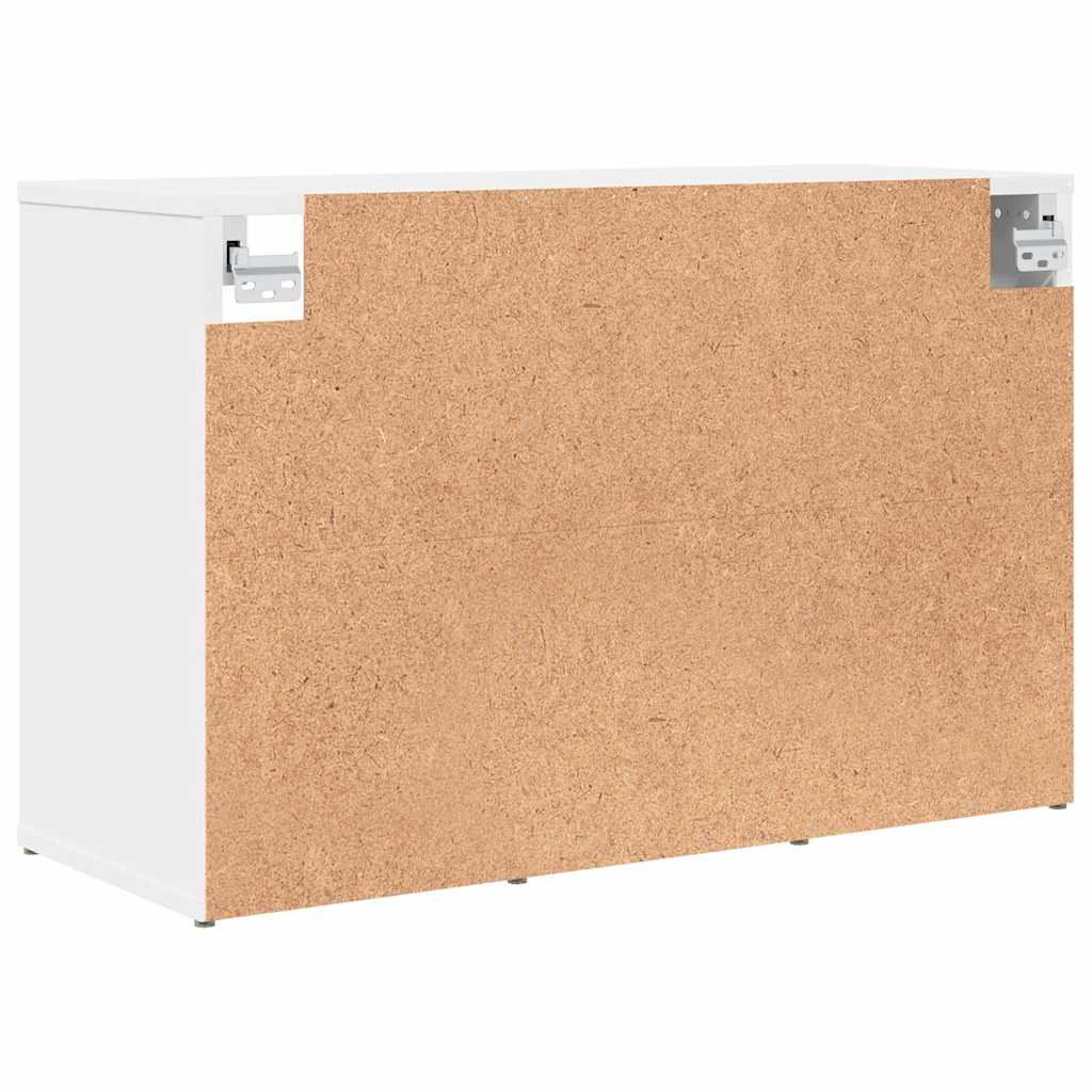 vidaXL Dulap pentru pantofi cu raft Alb 103x30x51 cm Lemn compozit vidaXL Dulap pentru pantofi cu raft Alb 103x30x51 cm Lemn compozit