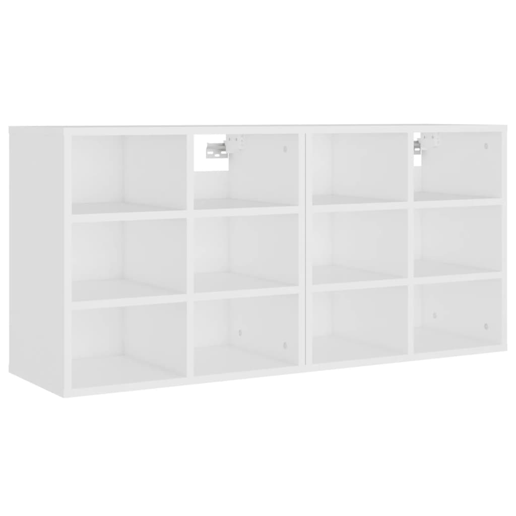 vidaXL Pantofare, 2 buc., alb, 52,5x30x50 cm