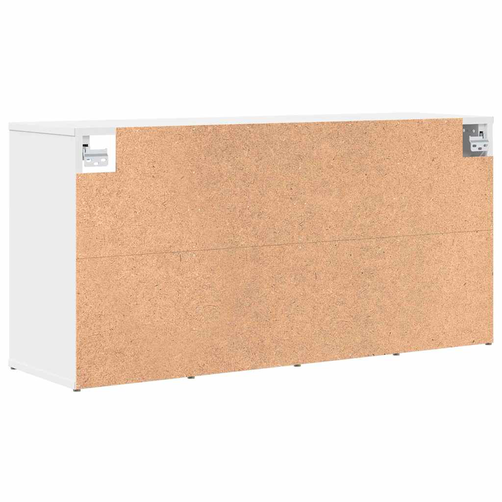 vidaXL Dulap pentru pantofi cu raft Alb 103x30x51 cm Lemn compozit vidaXL Dulap pentru pantofi cu raft Alb 103x30x51 cm Lemn compozit