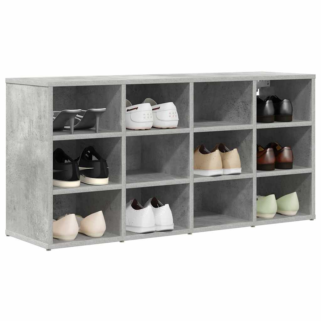 vidaXL Dulap pentru pantofi Gri beton 103x30x51 cm Lemn compozit vidaXL Dulap pentru pantofi Gri beton 103x30x51 cm Lemn compozit