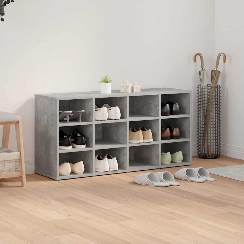 vidaXL Dulap pentru pantofi Gri beton 103x30x51 cm Lemn compozit vidaXL Dulap pentru pantofi Gri beton 103x30x51 cm Lemn compozit