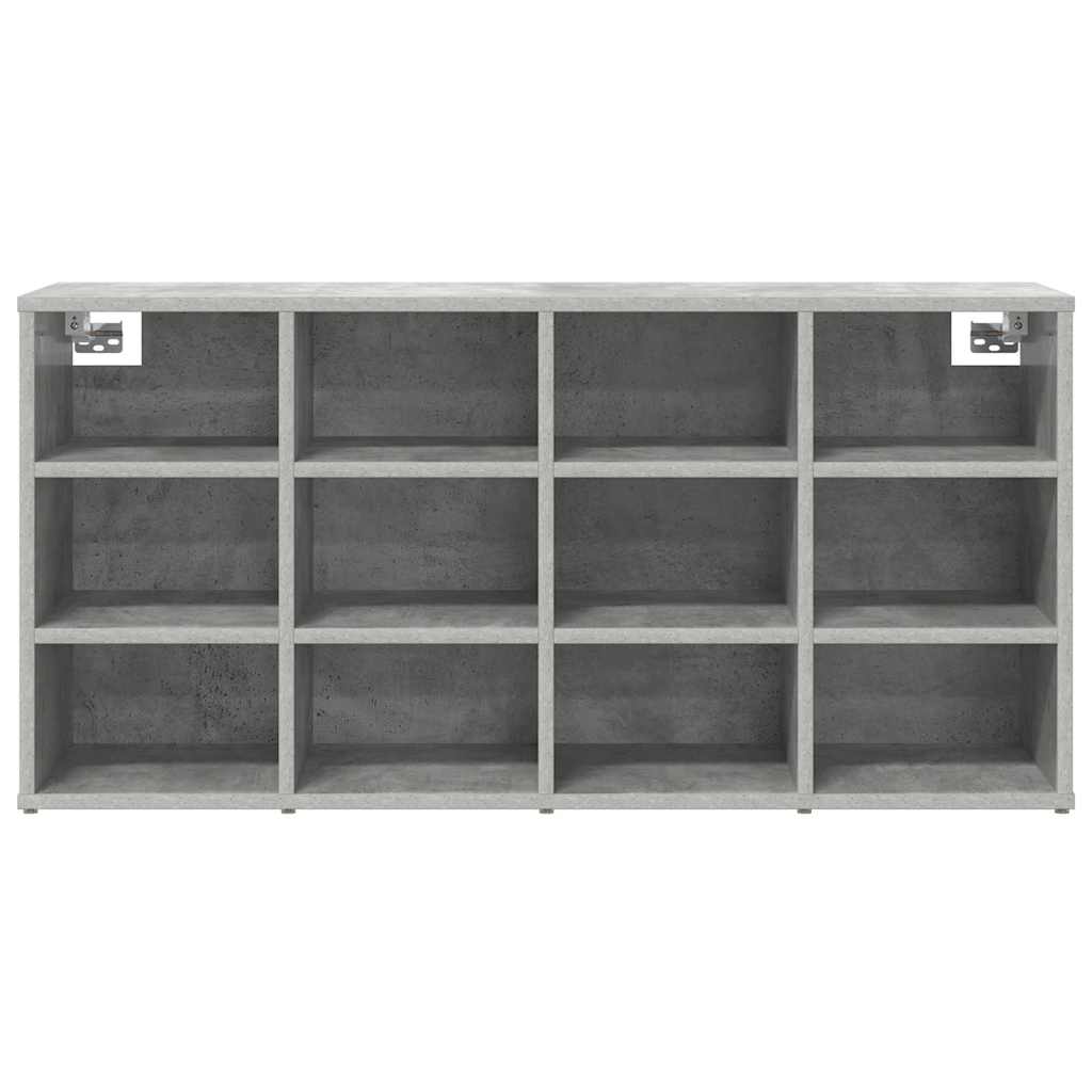 vidaXL Dulap pentru pantofi Gri beton 103x30x51 cm Lemn compozit vidaXL Dulap pentru pantofi Gri beton 103x30x51 cm Lemn compozit