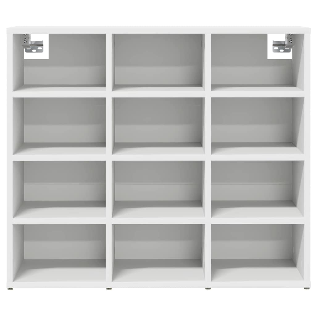 vidaXL Dulap pentru pantofi cu raft Alb 103x30x51 cm Lemn compozit vidaXL Dulap pentru pantofi cu raft Alb 103x30x51 cm Lemn compozit