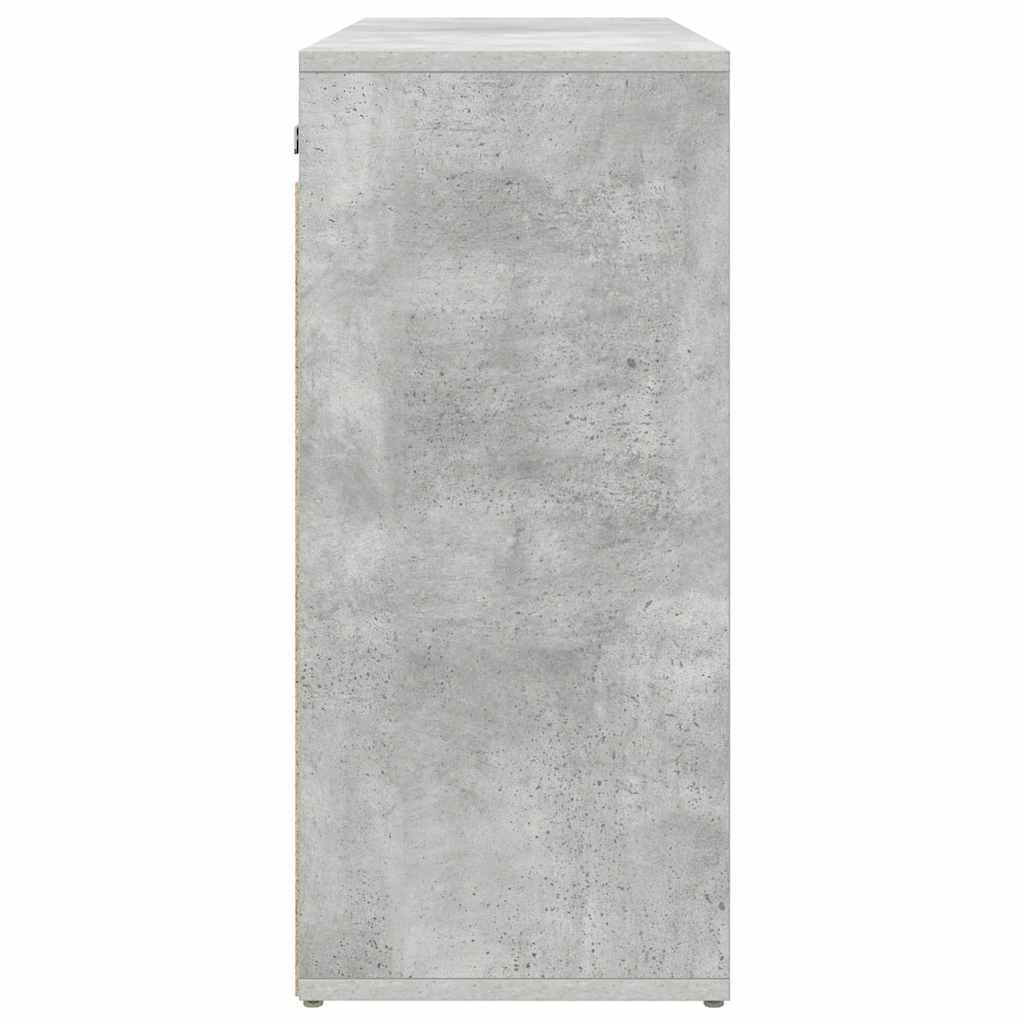 vidaXL Dulap pentru pantofi Gri beton 103x30x51 cm Lemn compozit