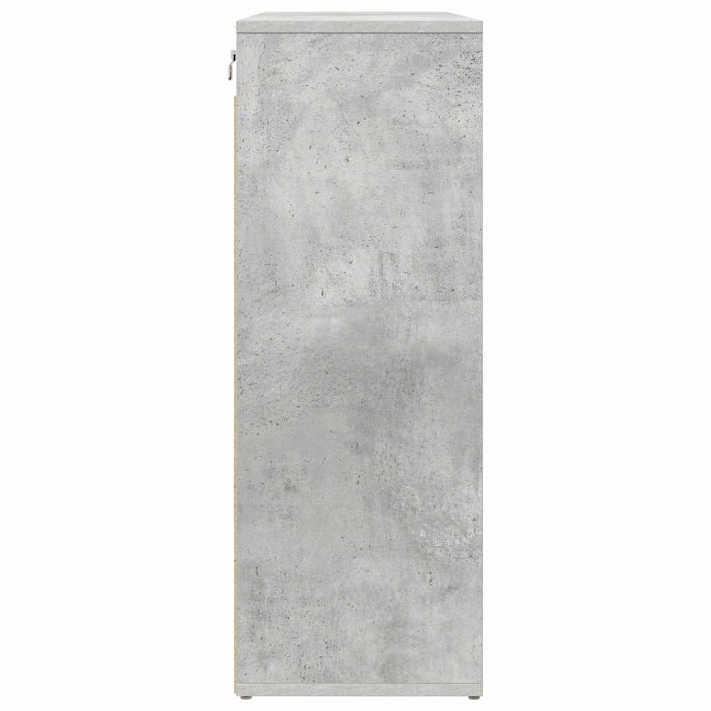 vidaXL Dulap pentru pantofi Gri beton 103x30x51 cm Lemn compozit