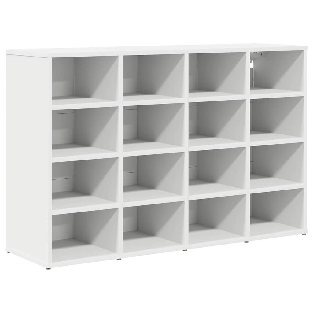 vidaXL Dulap pentru pantofi cu raft Alb 103x30x51 cm Lemn compozit