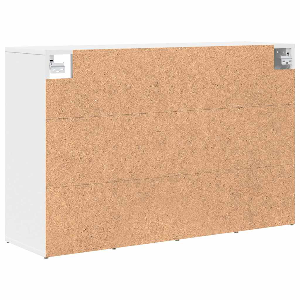 vidaXL Dulap pentru pantofi cu raft Alb 103x30x51 cm Lemn compozit