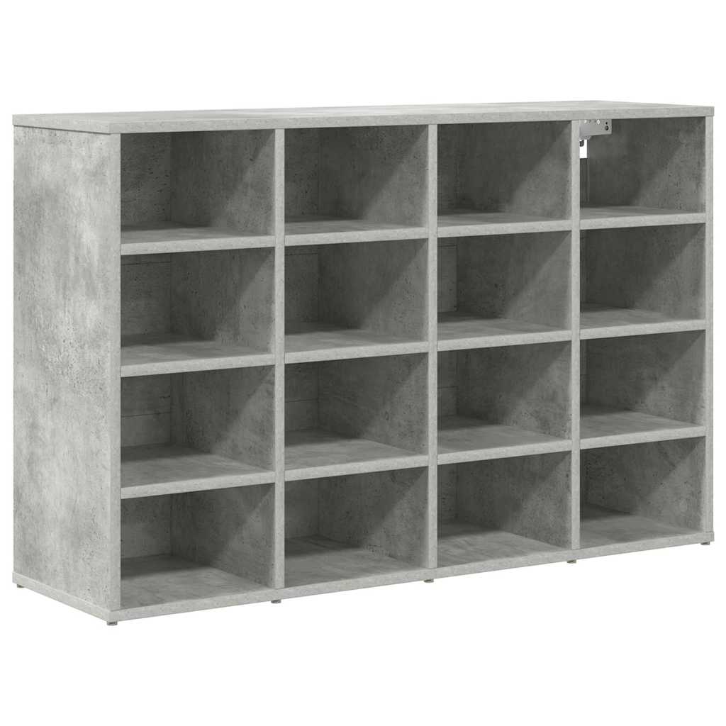 vidaXL Dulap pentru pantofi Gri beton 103x30x51 cm Lemn compozit vidaXL Dulap pentru pantofi Gri beton 103x30x51 cm Lemn compozit