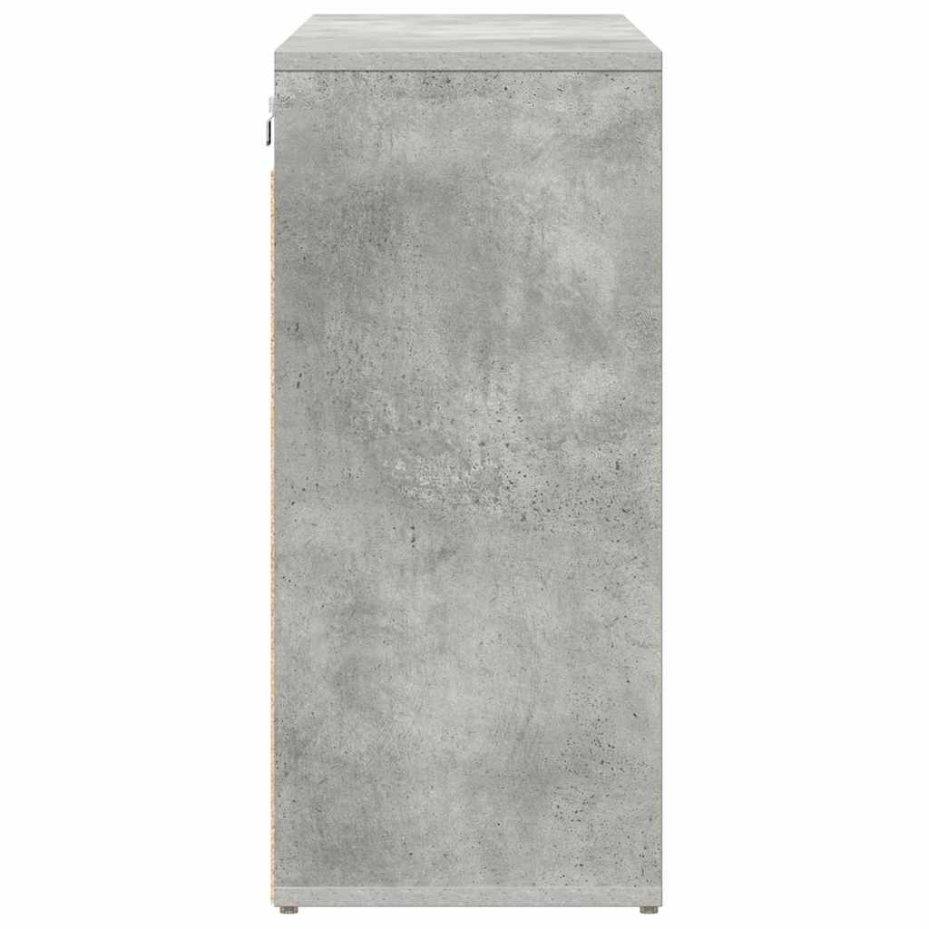 vidaXL Dulap pentru pantofi Gri beton 103x30x51 cm Lemn compozit vidaXL Dulap pentru pantofi Gri beton 103x30x51 cm Lemn compozit