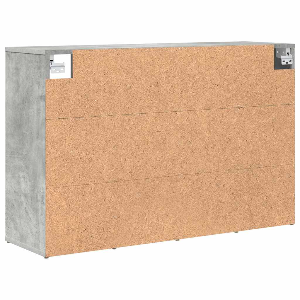 vidaXL Dulap pentru pantofi Gri beton 103x30x51 cm Lemn compozit vidaXL Dulap pentru pantofi Gri beton 103x30x51 cm Lemn compozit
