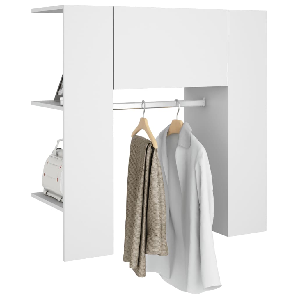 vidaXL Dulap de hol, alb, 97,5x37x99 cm, lemn prelucrat vidaXL Dulap de hol, alb, 97,5x37x99 cm, lemn prelucrat