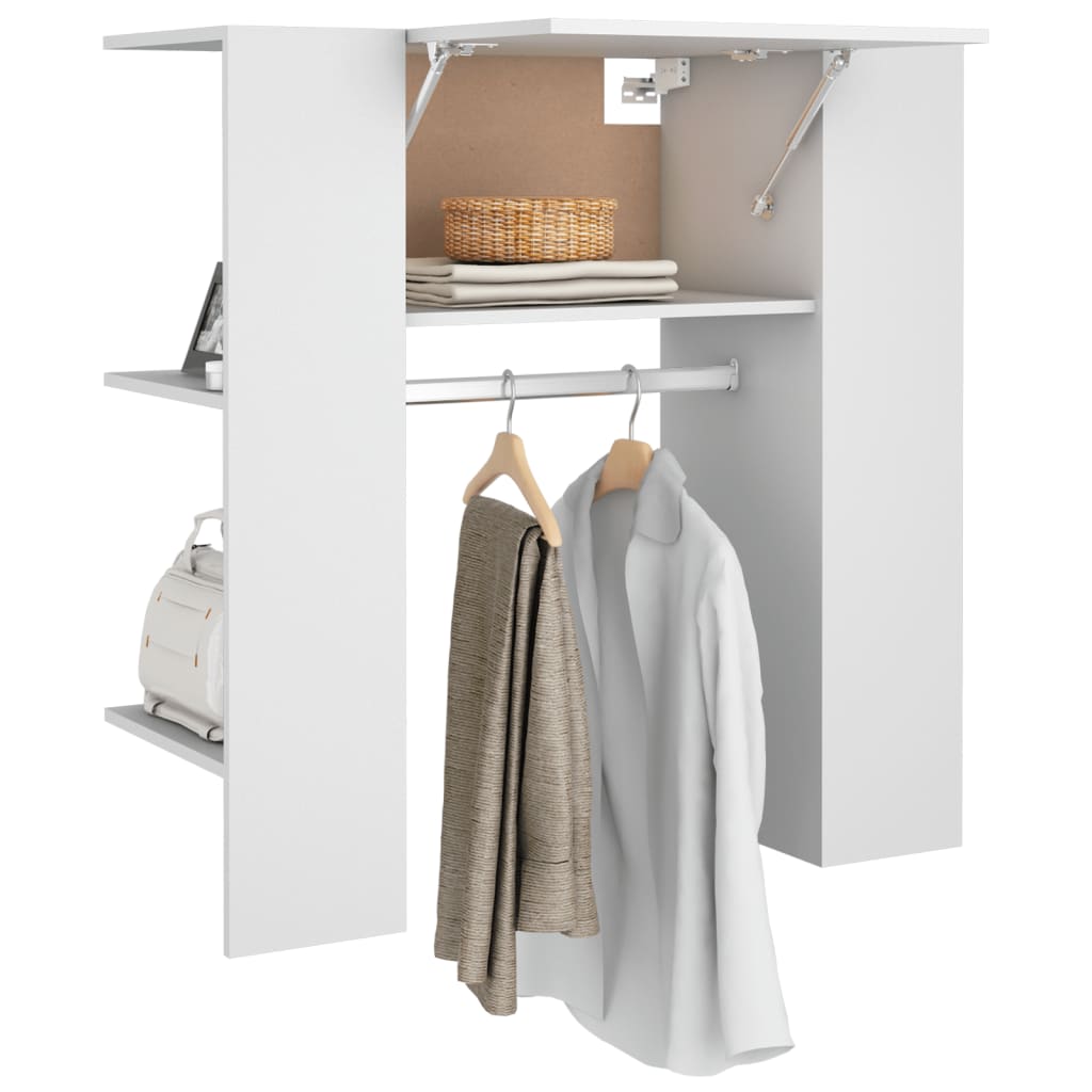 vidaXL Dulap de hol, alb, 97,5x37x99 cm, lemn prelucrat vidaXL Dulap de hol, alb, 97,5x37x99 cm, lemn prelucrat