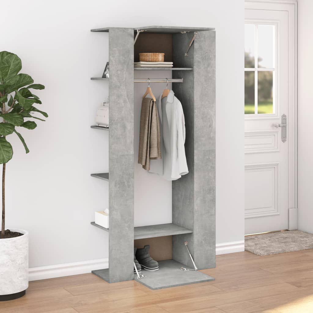 vidaXL Dulap de hol, gri beton, 97,5x37x99 cm, lemn prelucrat vidaXL Dulap de hol, gri beton, 97,5x37x99 cm, lemn prelucrat
