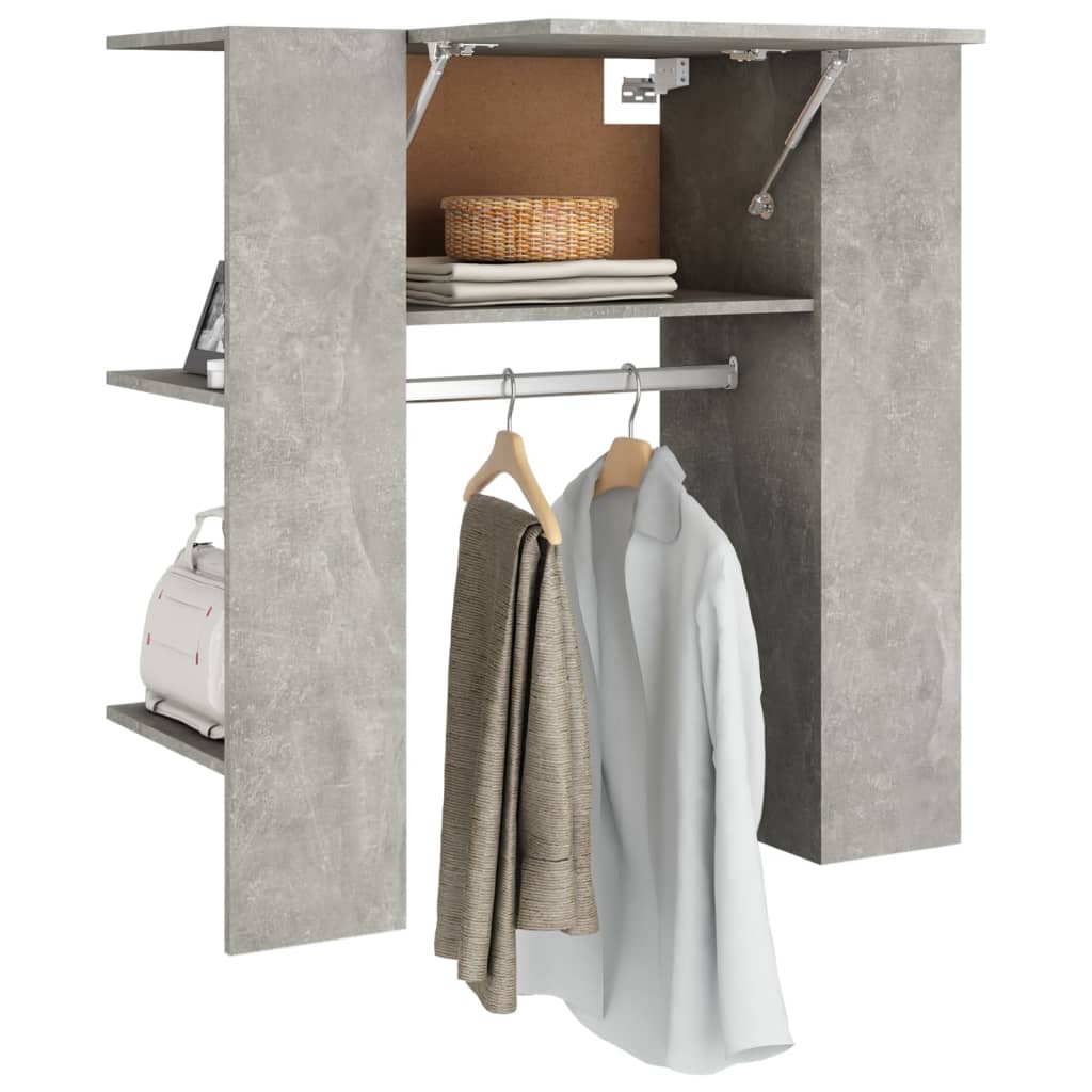 vidaXL Dulap de hol, gri beton, 97,5x37x99 cm, lemn prelucrat vidaXL Dulap de hol, gri beton, 97,5x37x99 cm, lemn prelucrat