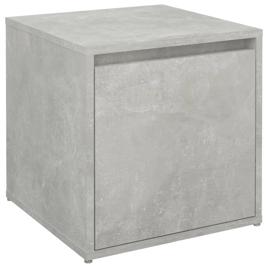 vidaXL Cutie cu sertar, gri beton, 40,5x40x40 cm, lemn compozit vidaXL Cutie cu sertar, gri beton, 40,5x40x40 cm, lemn compozit