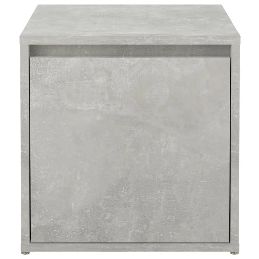 vidaXL Cutie cu sertar, gri beton, 40,5x40x40 cm, lemn compozit vidaXL Cutie cu sertar, gri beton, 40,5x40x40 cm, lemn compozit