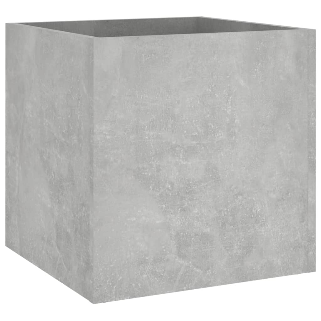 vidaXL Jardinieră cutie, gri beton, 40x40x40 cm, lemn compozit