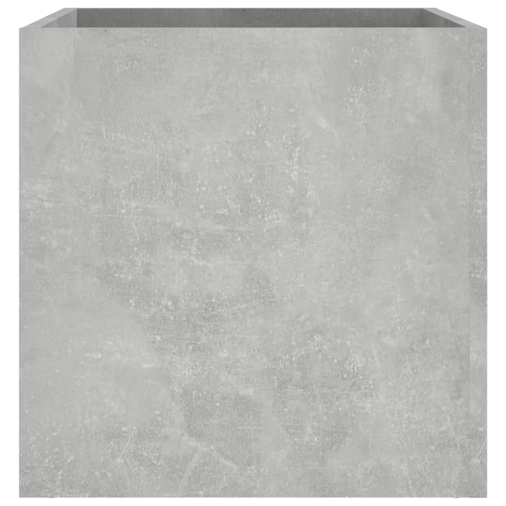 vidaXL Jardinieră cutie, gri beton, 40x40x40 cm, lemn compozit