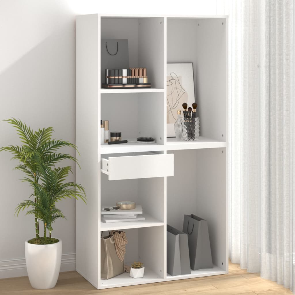 vidaXL Dulap de cosmetice, alb, 80x40x75 cm, lemn prelucrat vidaXL Dulap de cosmetice, alb, 80x40x75 cm, lemn prelucrat
