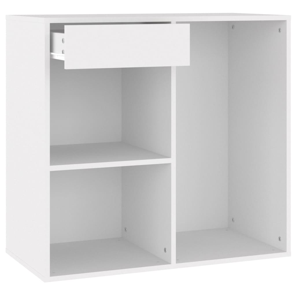 vidaXL Dulap de cosmetice, alb, 80x40x75 cm, lemn prelucrat vidaXL Dulap de cosmetice, alb, 80x40x75 cm, lemn prelucrat