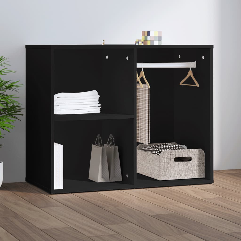 vidaXL Dulap de dressing, negru, 80x40x65 cm, lemn compozit vidaXL Dulap de dressing, negru, 80x40x65 cm, lemn compozit
