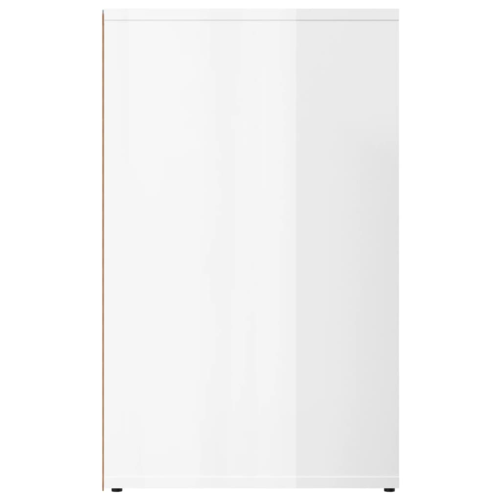 vidaXL Dulap de dressing, alb extralucios, 80x40x65 cm, lemn compozit