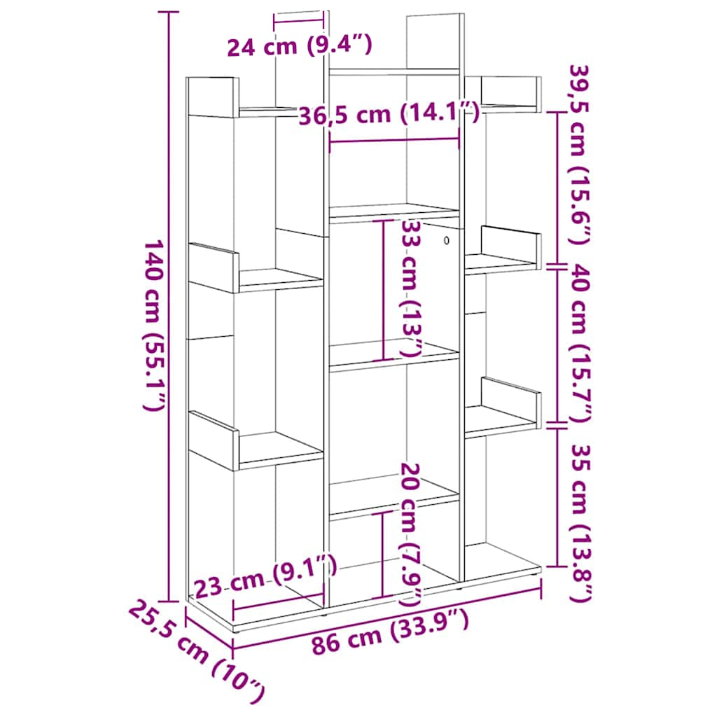 vidaXL Bibliotecă, alb, 86x25,5x140 cm, PAL vidaXL Bibliotecă, alb, 86x25,5x140 cm, PAL