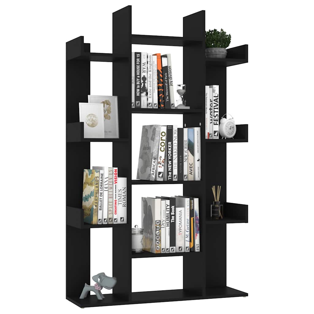 vidaXL Bibliotecă, negru, 86x25,5x140 cm, PAL vidaXL Bibliotecă, negru, 86x25,5x140 cm, PAL