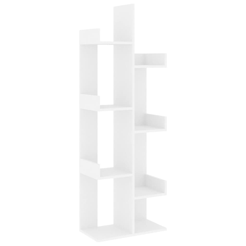 vidaXL Bibliotecă, alb, 48x25,5x140 cm, PAL vidaXL Bibliotecă, alb, 48x25,5x140 cm, PAL