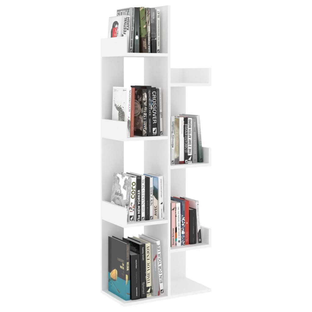 vidaXL Bibliotecă, alb, 48x25,5x140 cm, PAL vidaXL Bibliotecă, alb, 48x25,5x140 cm, PAL