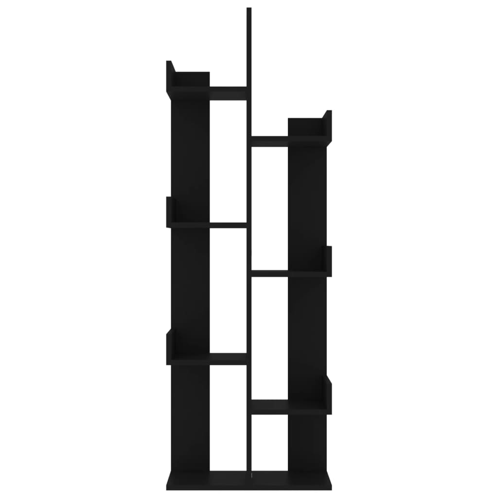 vidaXL Bibliotecă, negru, 48x25,5x140 cm, PAL vidaXL Bibliotecă, negru, 48x25,5x140 cm, PAL