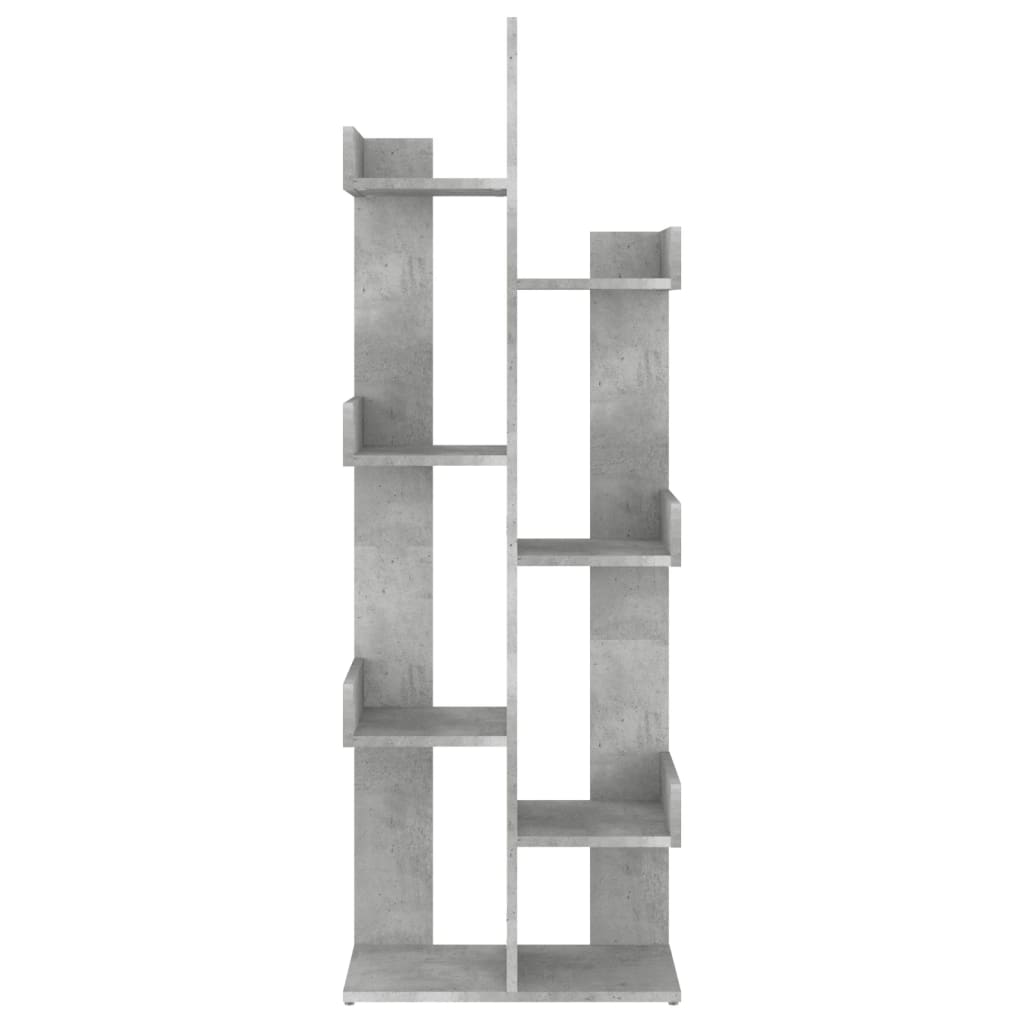 vidaXL Bibliotecă, gri beton, 48x25,5x140 cm, PAL vidaXL Bibliotecă, gri beton, 48x25,5x140 cm, PAL