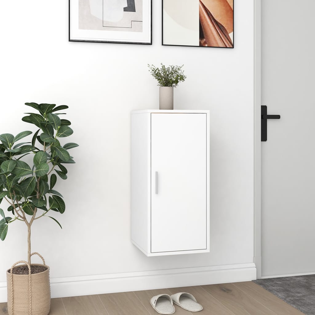 vidaXL Pantofare, 2 buc., alb, 32x35x70 cm, PAL vidaXL Pantofare, 2 buc., alb, 32x35x70 cm, PAL