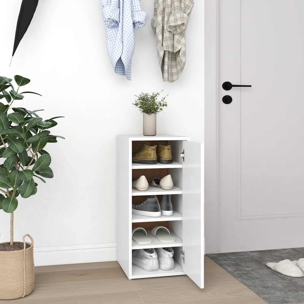 vidaXL Pantofare, 2 buc., alb, 32x35x70 cm, PAL vidaXL Pantofare, 2 buc., alb, 32x35x70 cm, PAL